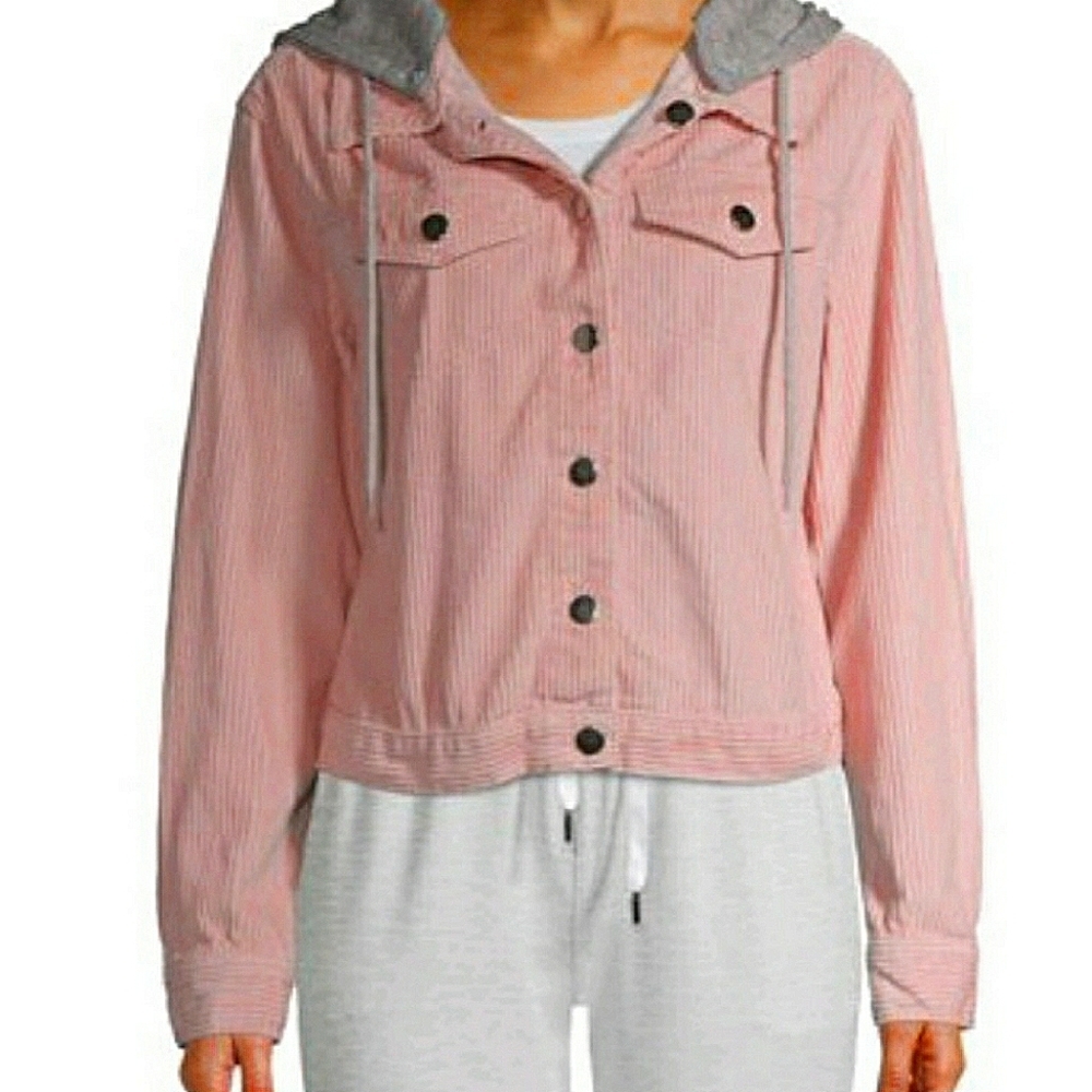 Corduroy pink jacket